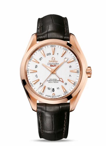 Omega Seamaster Aqua Terra 150M Co-Axial 43 GMT Red Gold / Silver 231.53.43.22.02.001 (23153432202001)